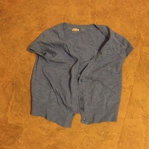 XL blue short sleeve Mossimo knit cardigan